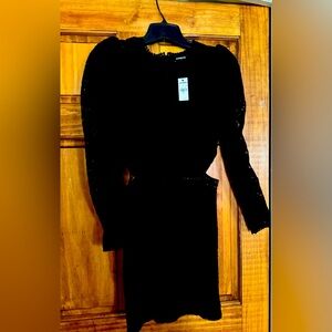 Brand New - Black Lace Mini Dress w/ Cropped sides